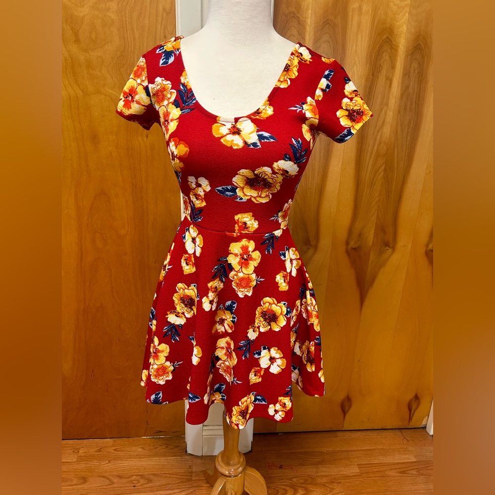 2 Planet Gold dresses one red one black both fit a small